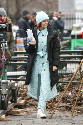 ZOEY DEUTCH on the Set of The Politician in New York 12/18/2019