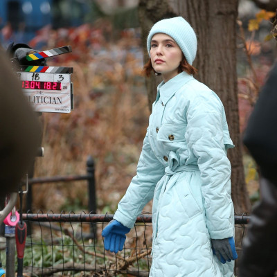 ZOEY DEUTCH on the Set of The Politician in New York 12/18/2019