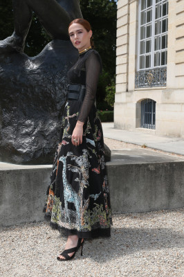 Zoey Deutch-Dior Fall/Winter 2018/2019 Haute Couture Show in Paris