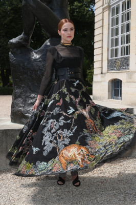Zoey Deutch-Dior Fall/Winter 2018/2019 Haute Couture Show in Paris