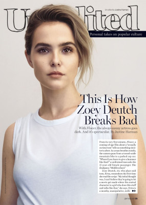 Zoey Deutch – Glamour US April 2018