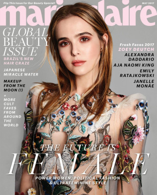 Zoey Deutch-Marie Claire Magazine, May 2017