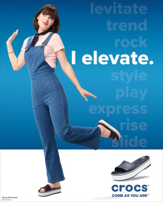 Zooey Deschanel – Crocs “Come As You Are” Campaign 2019
