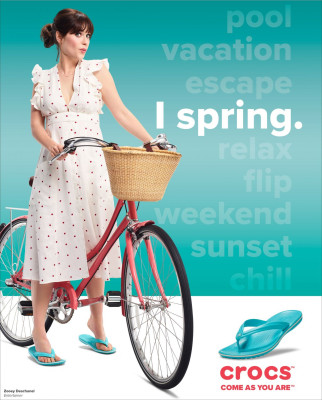 Zooey Deschanel – Crocs “Come As You Are” Campaign 2019