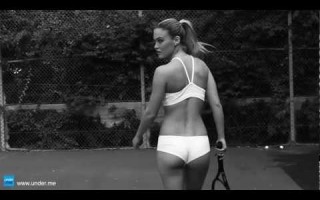 Bar Refaeli playing tennis in underwear - under.me Promo Commercial