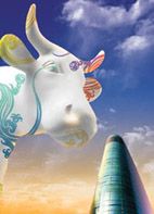 Джоди Кидд раскрасила корову