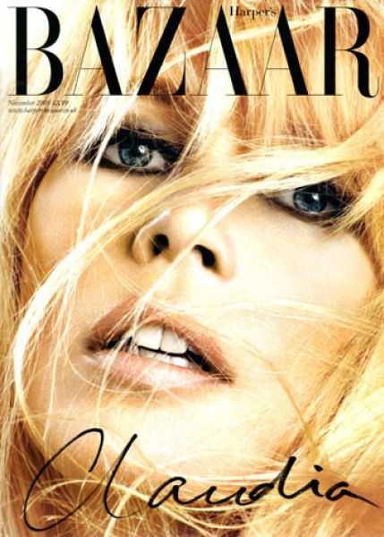 Клаудия Шиффер в журнале Harper’s Bazaar UK. Ноябрь 2009