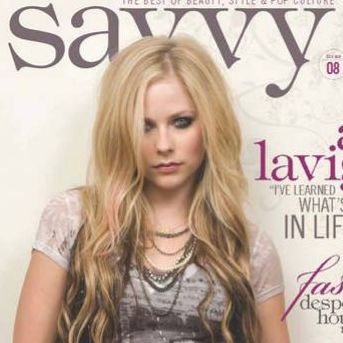 Аврил Лавин в журнале Savvy. Ноябрь 2009