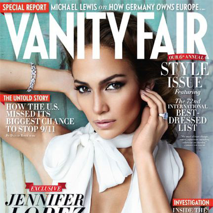 Дженнифер Лопес в Vanity Fair. Сентябрь 2011