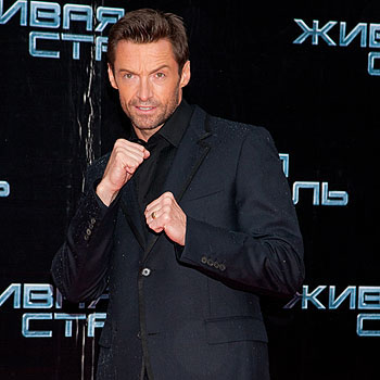 Хью Джекман в Москве: показ "Живой стали"