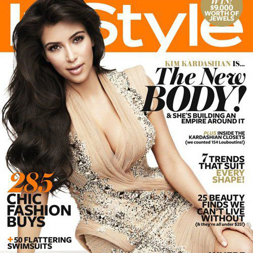 Ким Кардашиан в журнале InStyle. Ноябрь 2011
