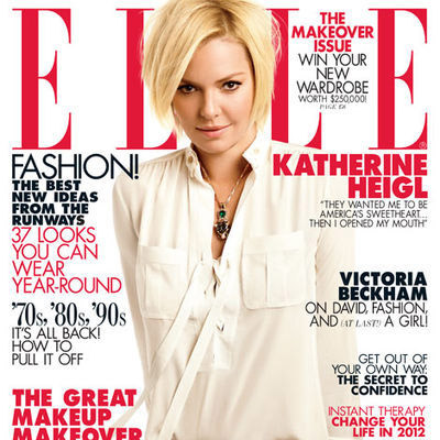 Кэтрин Хайгл в журнале Elle США. Январь 2012