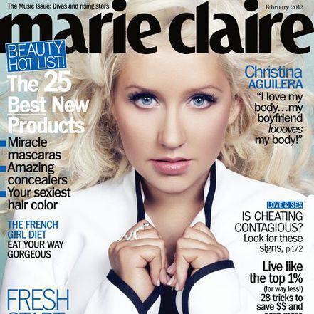Кристина Агилера в журнале Marie Claire