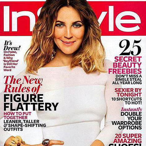 Дрю Бэрримор для InStyle: влюблена и счастлива