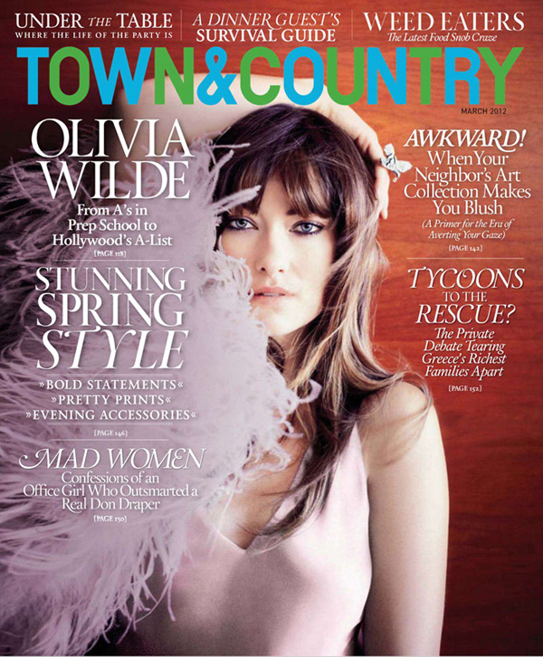Оливия Уайлд снялась для журнала Town & Country