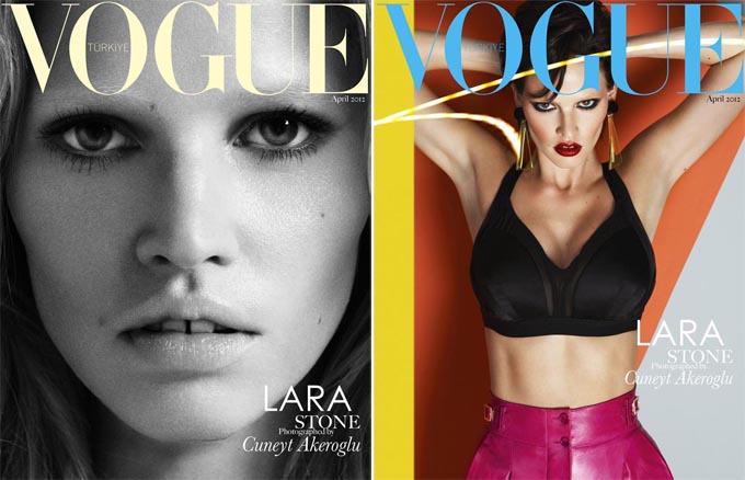 Две фотосесии Лары Стоун в турецком Vogue