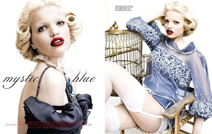 Романтическая Дафна Гроенвельд  в корейском Vogue