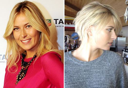 Мария Шарапова  поменяла прическу