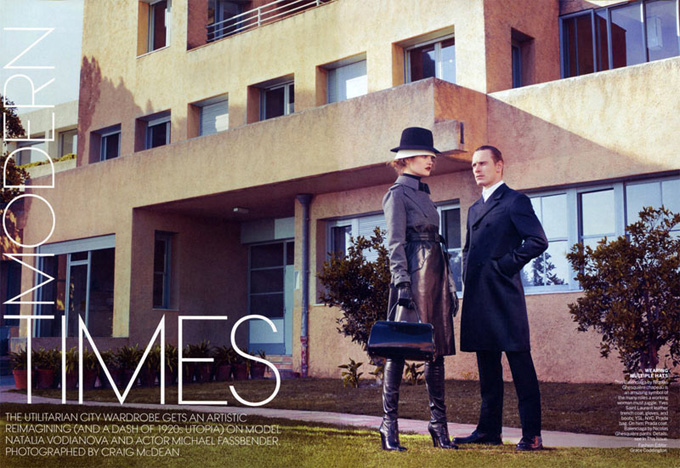 Совместная фотосессия Натальи Водяновой и Майкла Фассбендера