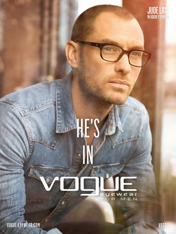 Джуд Лоу рекламирует очки Vogue Eyewear