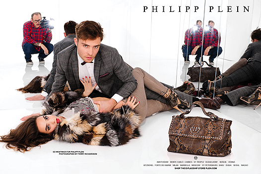 Эд Вествик, Сабрина Найт и Терри Ричардсон в рекламе Philipp Plein