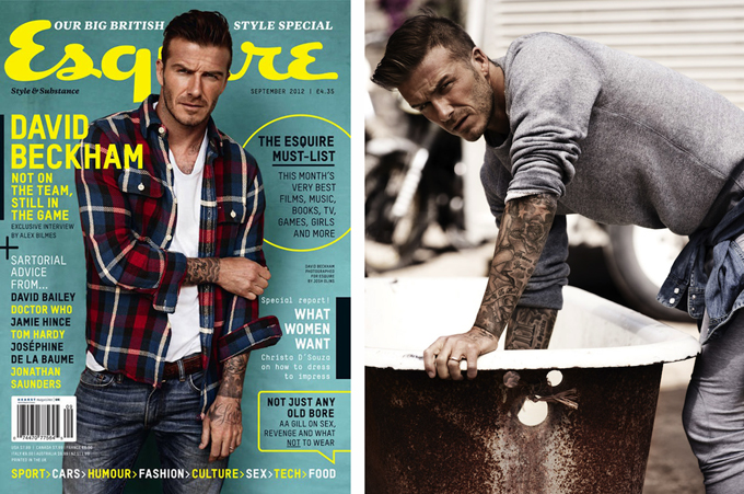 Дэвид Бэкхэм в британском Esquire