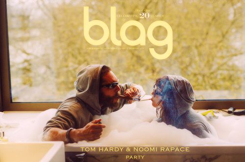 Нуми Рапас и Том Харди в праздничном выпуске журнала Blag