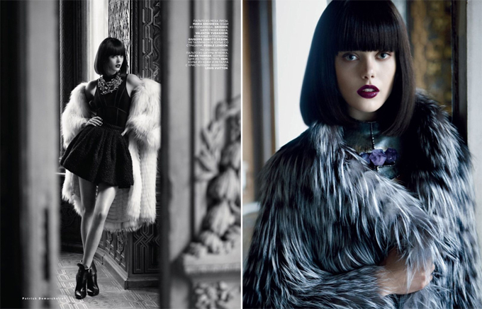 Фрида Густавссон в российских мехах