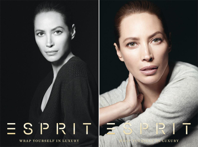 Кристи Терлингтон в рекламе Esprit