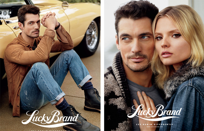 Дэвид Ганди и Магдалена Фраковяк в рекламе Lucky Brand