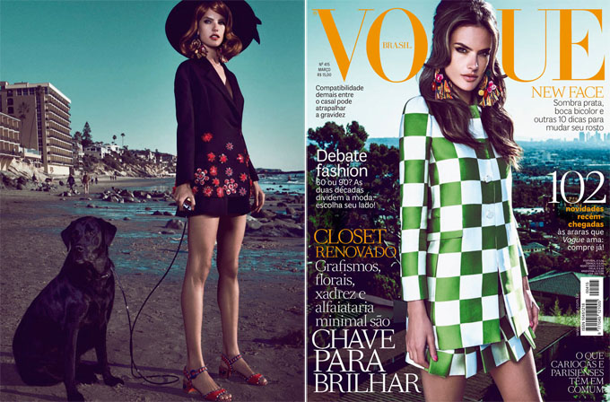 Алессандра Амбросио в бразильском Vogue