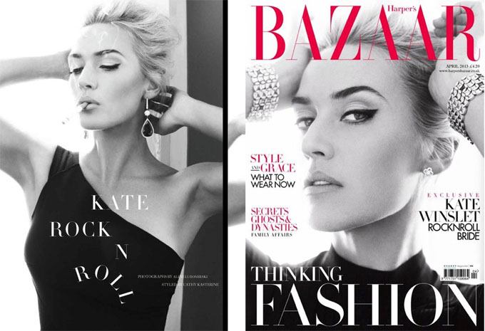 Кейт Уинслет в британском Harper's Bazaar