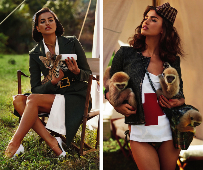 Ирина Шейк в британском Harper's Bazaar