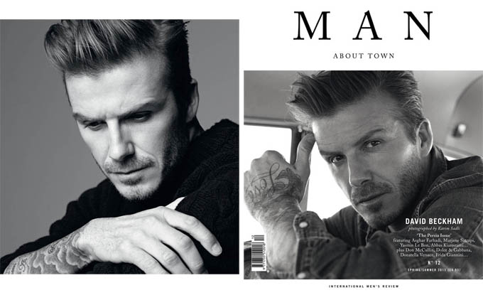 Дэвид Бэкхэм в журнале Man About Town