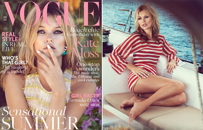 Кейт Мосс в британском Vogue