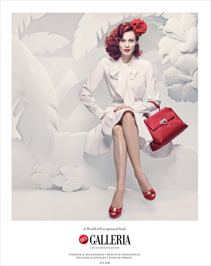 Карен Элсон в рекламе DFS Galleria