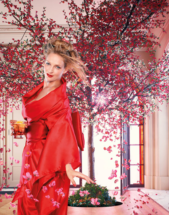 Ума Турман специально для Campari