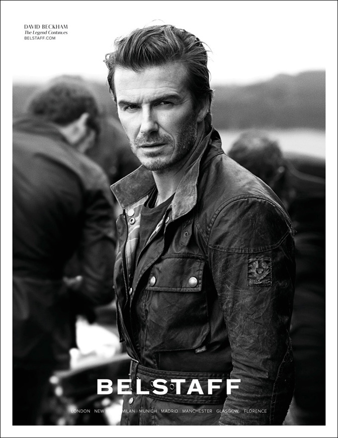 Дэвид Бэкхэм в рекламе Belstaff 