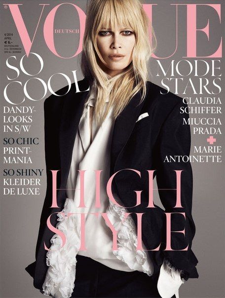 Клаудиа Шиффер в немецком Vogue