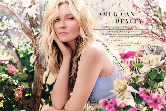 Кирстен Данст в британском Harper's Bazaar
