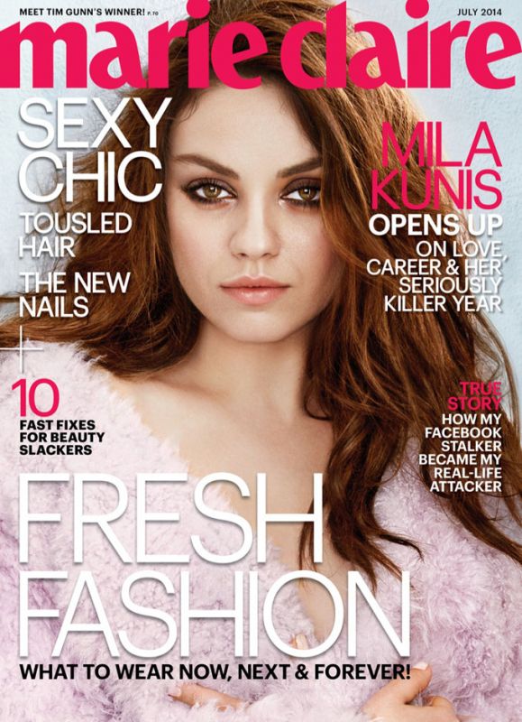 Мила Кунис в американском Marie Claire