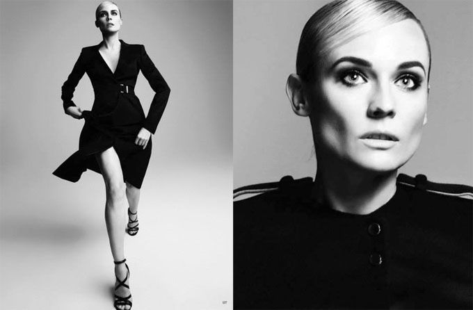Дайан Крюгер в немецком Vogue