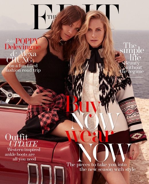 Поппи Делевинь в журнале The Edit by Net-a-Porter 
