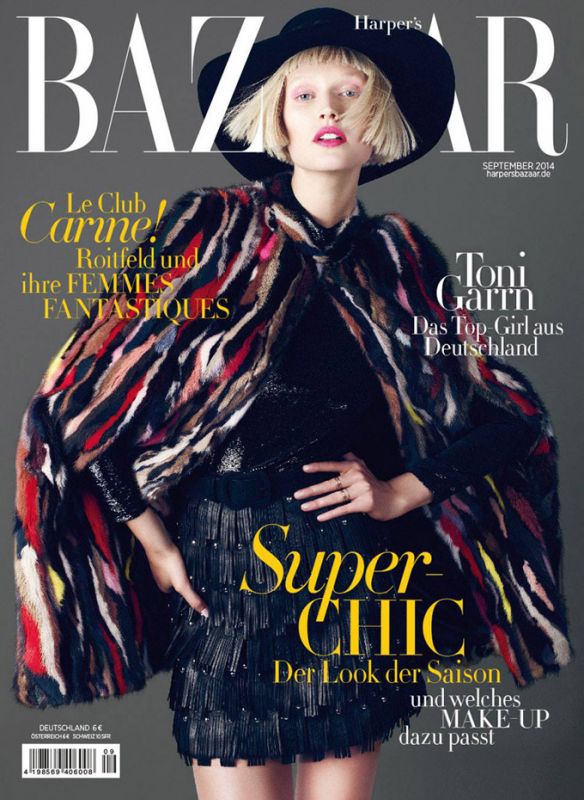 Тони Гаррн в немецком Harper's Bazaar