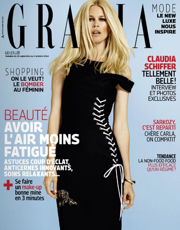 Клаудиа Шиффер на страницах французского журнала Grazia