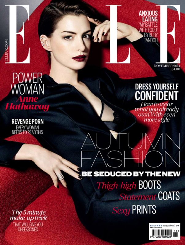 Энн Хэттэуэй в британском Elle