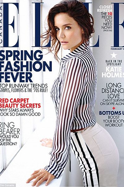 Кэти Холмс в канадском Elle