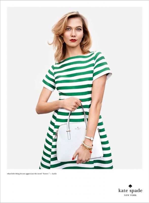 Карли Клосс в рекламе Kate Spade 