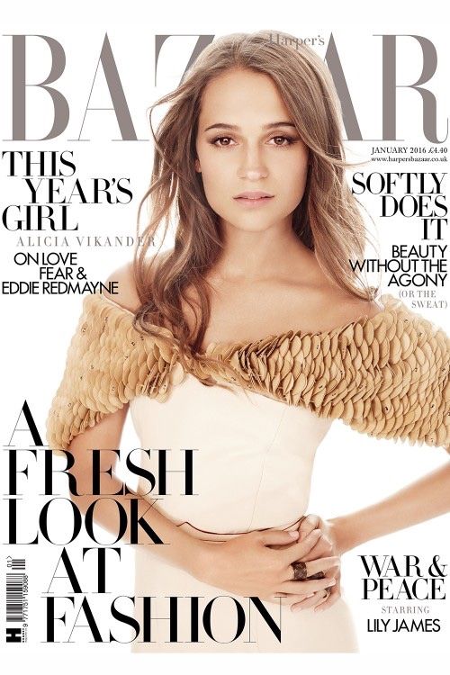 Алисия Викандер в британском Harper’s Bazaar