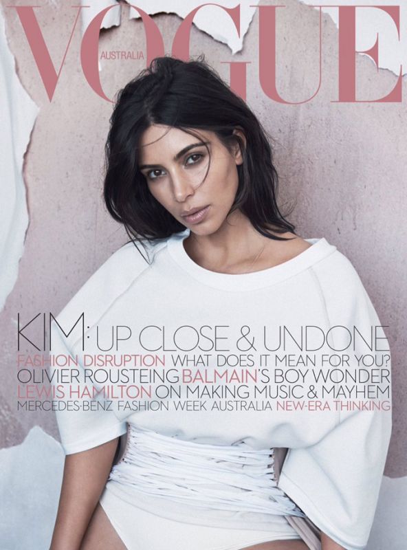 Ким Кардашьян на страницах Vogue